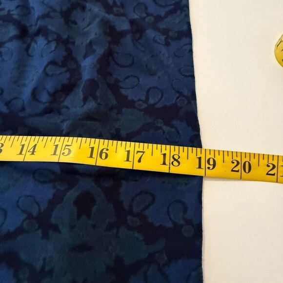 Fresh Produce Navy & Green Smocked Back Maxi Dress Sz M - Picture 12 of 14